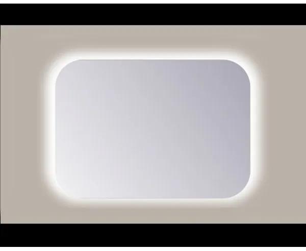 Sanicare Q-mirrors spiegel 60x60x3.5cm met verlichting Led warm white vierkant glas SAAW.60060