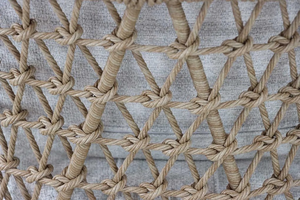 Barstoel Aluminium/Rope Taupe-naturel-bruin Coco Bali