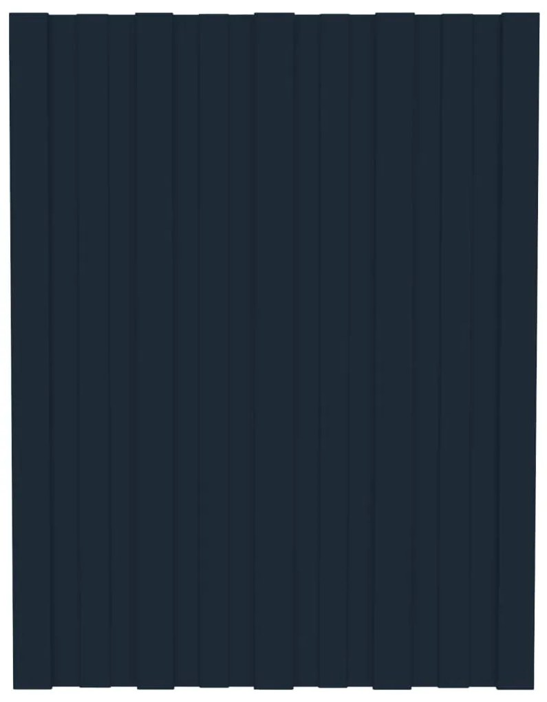 vidaXL Dakpanelen 12 st 60x45 cm gegalvaniseerd staal antracietkleurig
