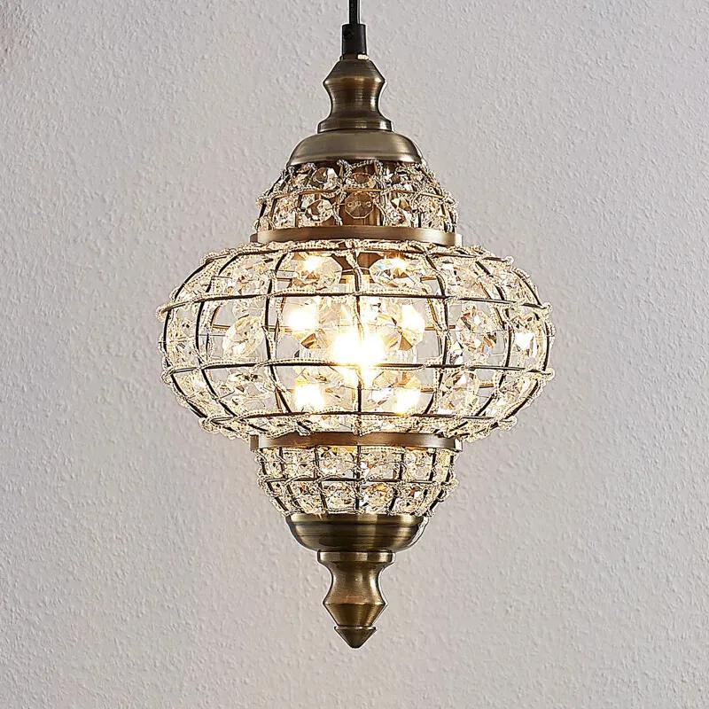 Aziz glazen hanglamp in oosters design - lampen-24
