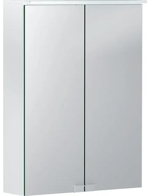 Geberit Option spiegelkast met verlichting 2 deuren 50x67,7cm wit 500257001