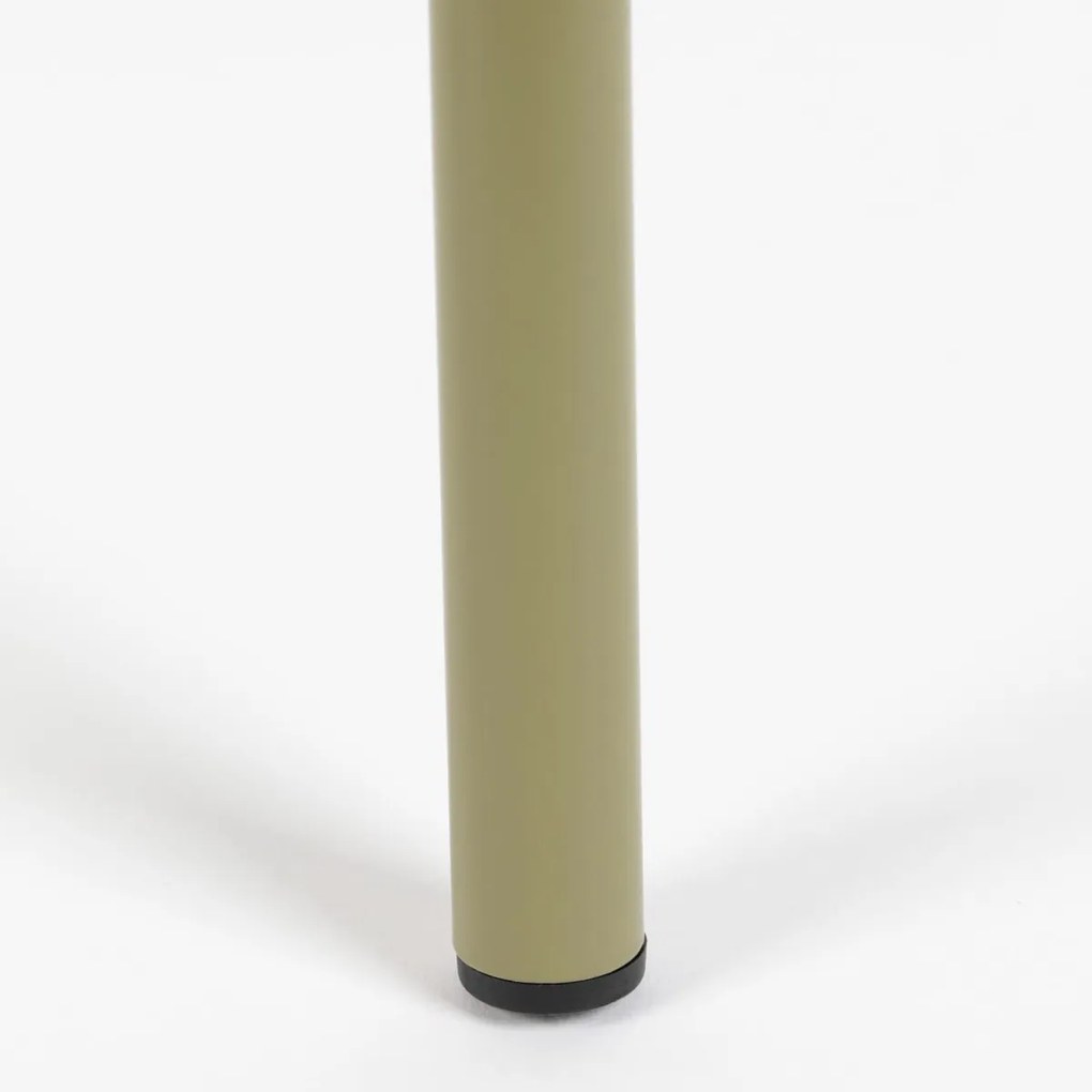 Zuiver Jort Hoge Retro Barkruk Met Rotan Groen