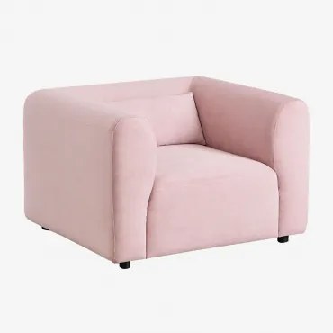 Pack Van 2 Gestoffeerde Fauteuils Fogler Corduroy Wijnroze - Sklum