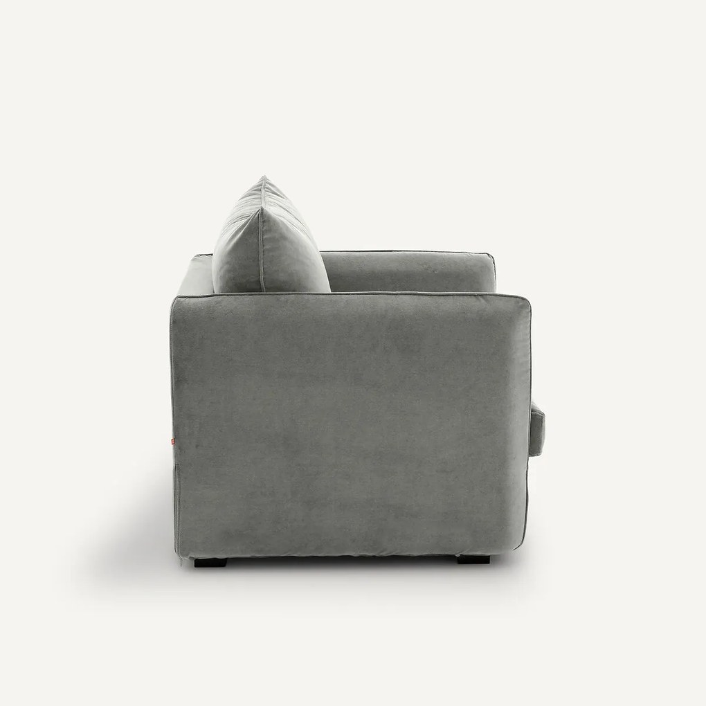 Fauteuil in stonewashed fluweel, Neo Chiquito