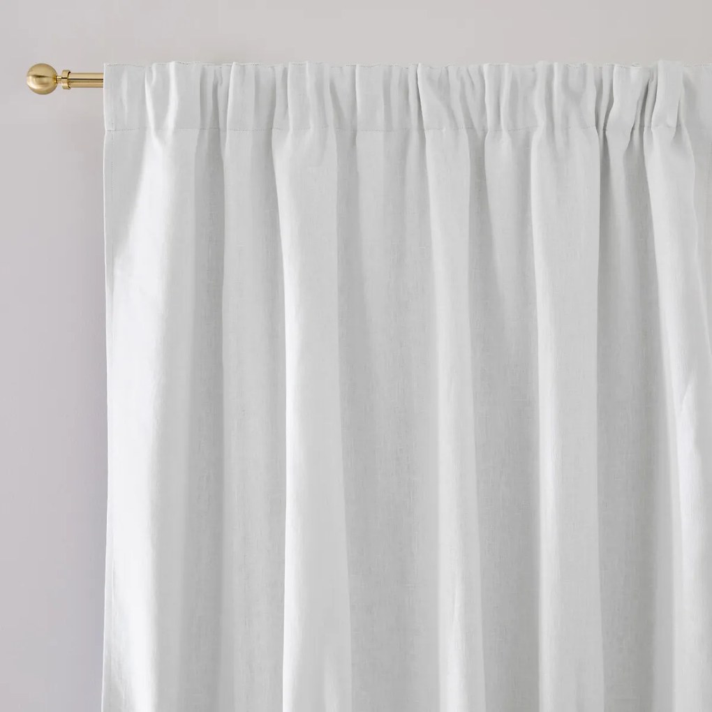 Geplooid linnen verduisteringsgordijn Elba