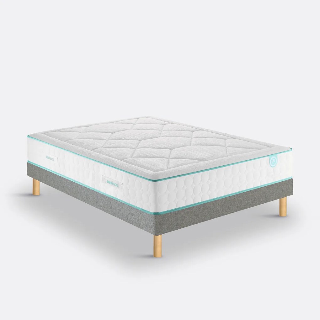 Ensemble matras met pocketveren + bedbodem, LE TOUT MOELLEUX