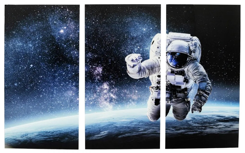 Kare Design Man In Space Astronaut Drieluik 240x160