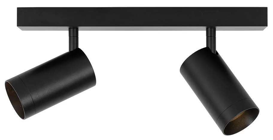 Moderne plafondspot zwart verstelbaar 2-lichts - Jeana Luxe