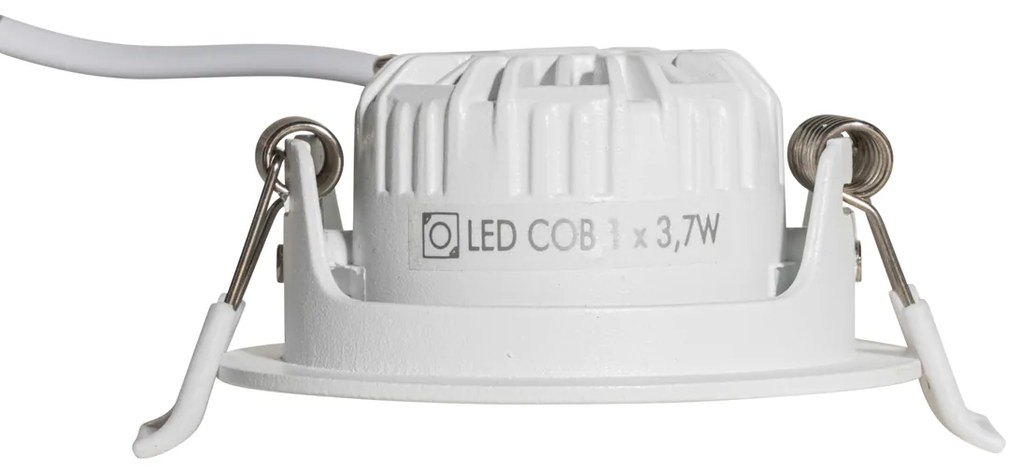 Set van 6 inbouwspots wit kantelbaar 6,5cm incl. LED IP54 ultra slim - Pupil