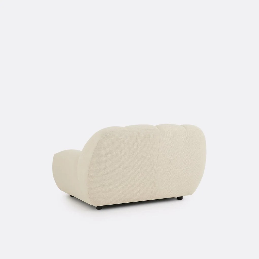 XL fauteuil, gewatteerde stof, NURIA