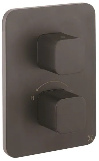 Crosswater Atoll Thermostatische Crossbox - inbouw - met afbouwdeel - 2 functies - zwart mat ATCB1500LBPM/CROSSBOX