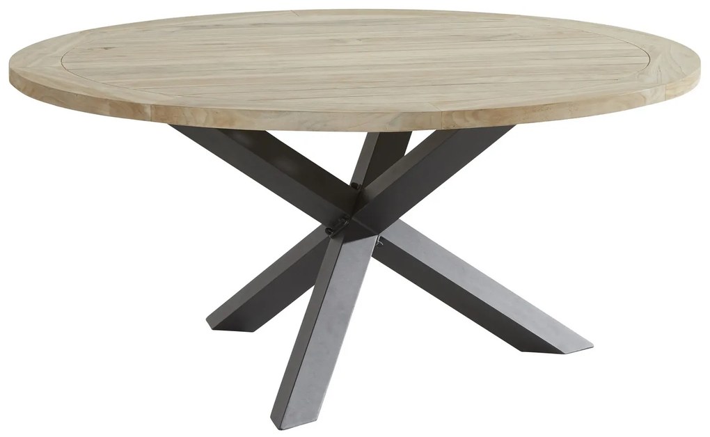 Taste by 4SO Ronde Tuintafel - Louvre - Ø 160 cm - Teak / Aluminium - Taste by 4SO