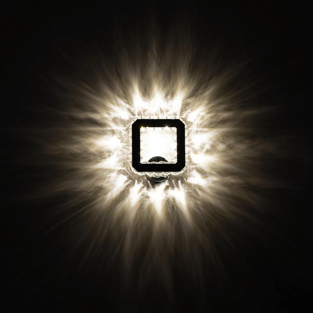 LED kristallen wandlamp vierkant APP415-W APP416-W