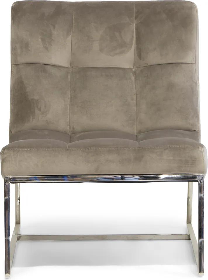 Rivièra Maison - Thompson Place Chair, velvet III, nickel - Kleur: groen