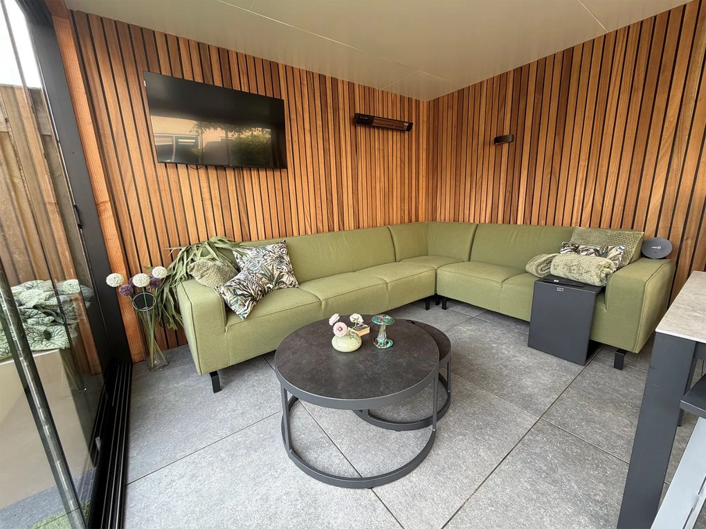 Boavista/Cuba Sunbrella loungeset - Heritage Leaf - 4-delig - rechts