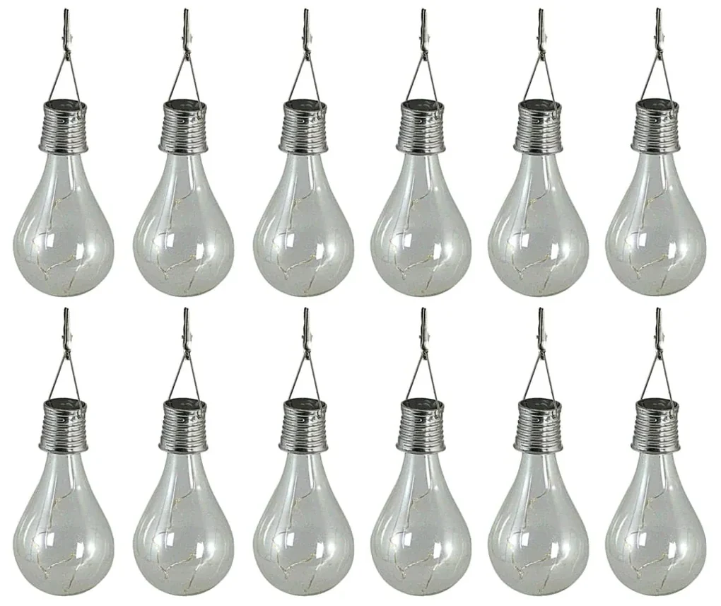 Luxform LED-feestverlichting voor buiten solar transparant 12 st 95220