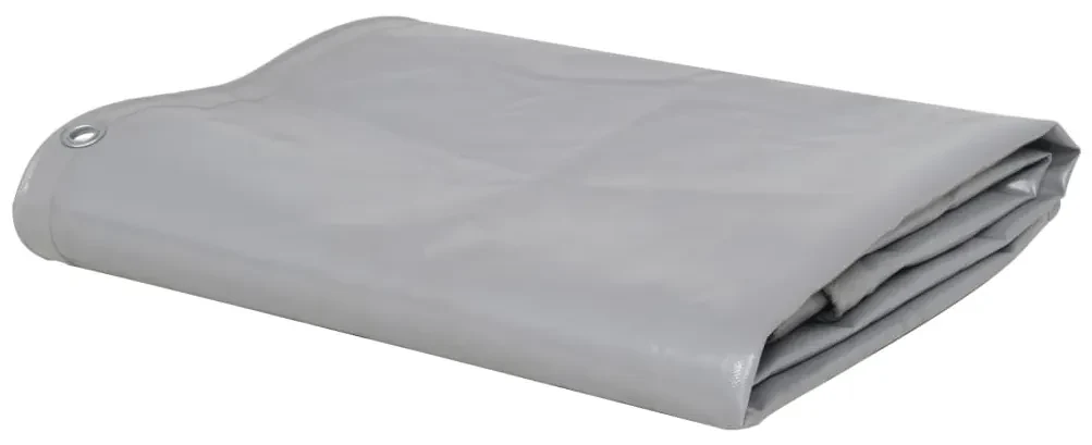 vidaXL Dekzeil 650 g/m² 2,5x3,5 m grijs