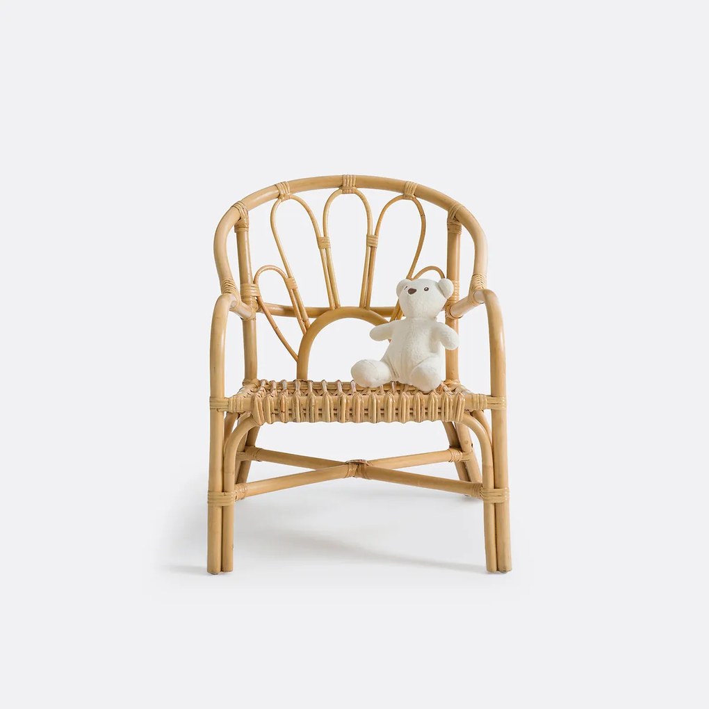 Fauteuil in rotan, voor kinderen, Roxana
