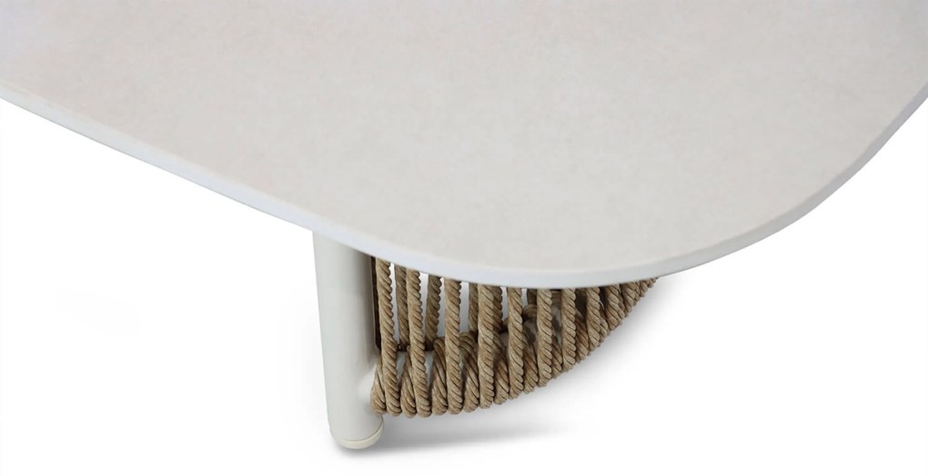 Hoek loungeset 6 personen Aluminium/rope Taupe Coco Colorado