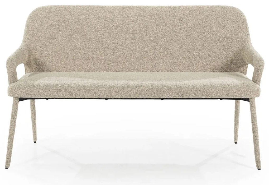 By-Boo Bench Fika Scandinavische Eetkamerbank Met Armleuning Taupe