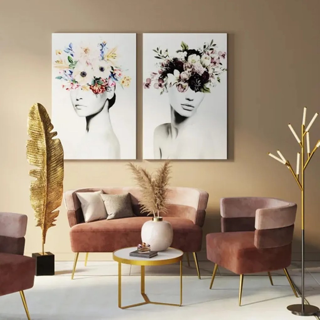 Roze Velvet Design Bankje