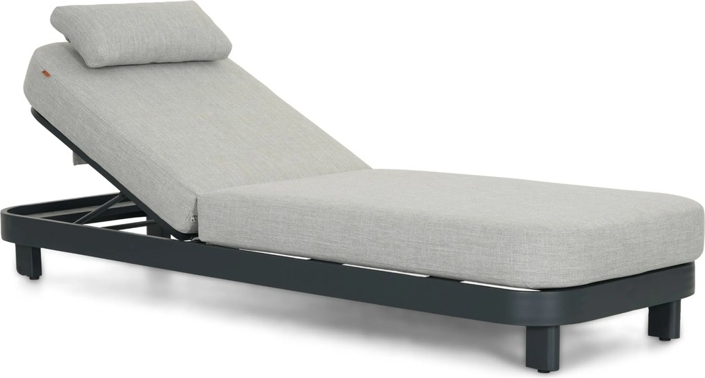 Santika Nanda Ligbed Aluminium Grijs