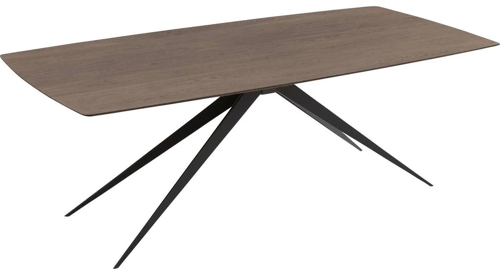 Goossens Excellent Eettafel Uniek, Semi rechthoekig 220 x 100 cm