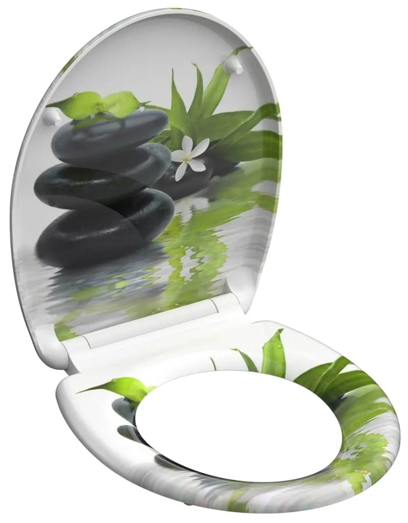 SCHÜTTE Toiletbril met soft-close JASMIN duroplast met print