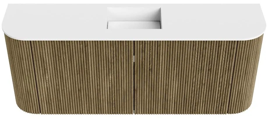 Mondiaz Joya 105cm toiletmeubel ronding links/rechts dusk met wastafel faye midden zonder kraangat talc