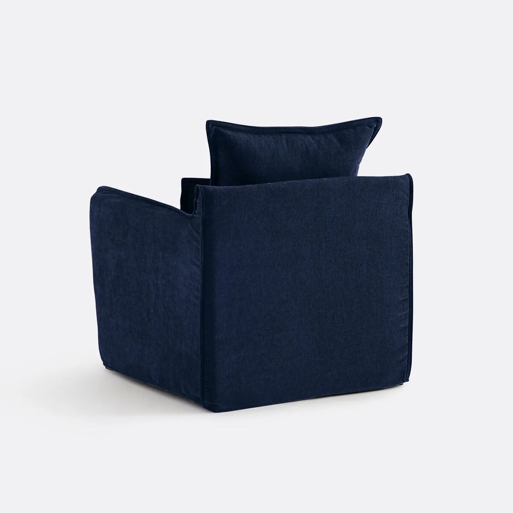 Fauteuil, afneembare hoes, in gemêleerd polyester, ODNA
