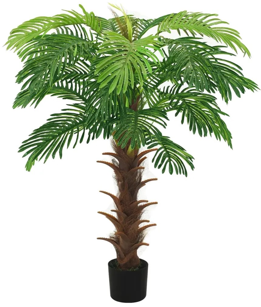 vidaXL Kunstplant met pot cycaspalm 140 cm groen