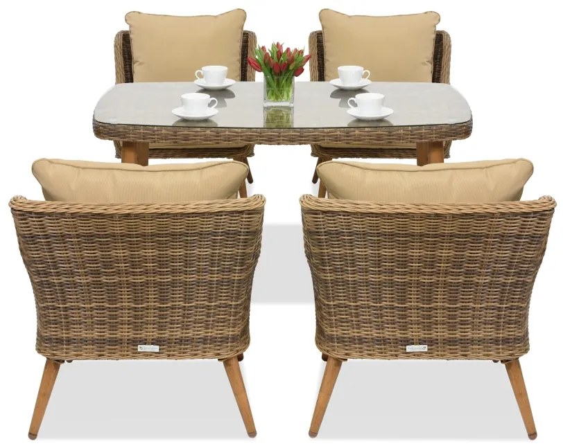 Bilbao Premium 4 Garden Point tuinmeubelen in bruin