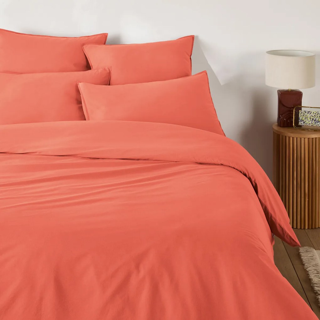 Effen dekbedovertrek in gewassen katoen, Scenario