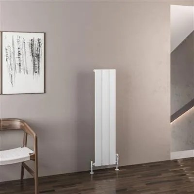 Eastbrook Malmesbury radiator 30x120cm aluminium 554W wit mat