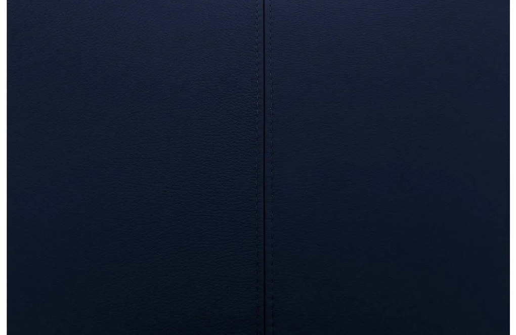 Goossens Eetkamerstoel Funk RVS Poten blauw leer leuning en Transparant skater wiel met rvs kapmet wielen, modern design