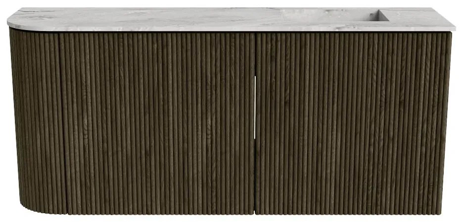 Mondiaz Joya DLux 90cm toiletmeubel ronding links shadow met wastafel faye rechts zonder kraangat glace