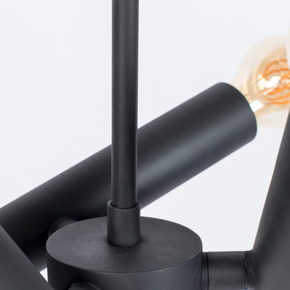 Zuiver Hawk Triple Moderne Hanglamp Mat Zwart