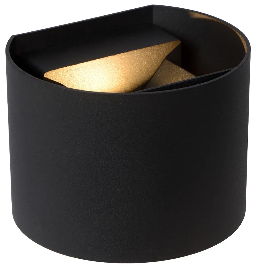 Lucide Axi wandspot rond 3.5W zwart