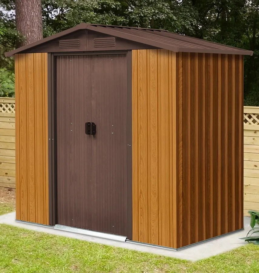 Metalen gereedschapshuisje Helsinki 1,9x1,1 m Store Boss brons