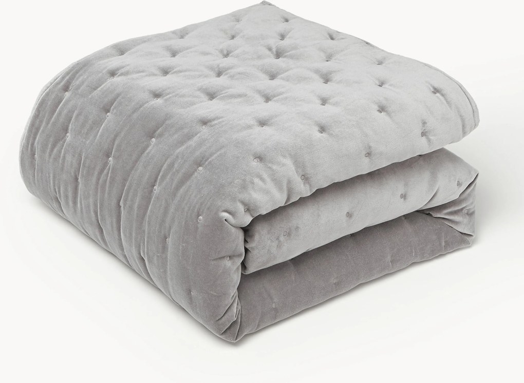 Gewatteerde bedsprei Cheryl van fluweel