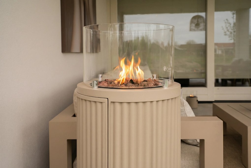 Cosipillar Curved Loft Beige Aluminium Zand/Beige