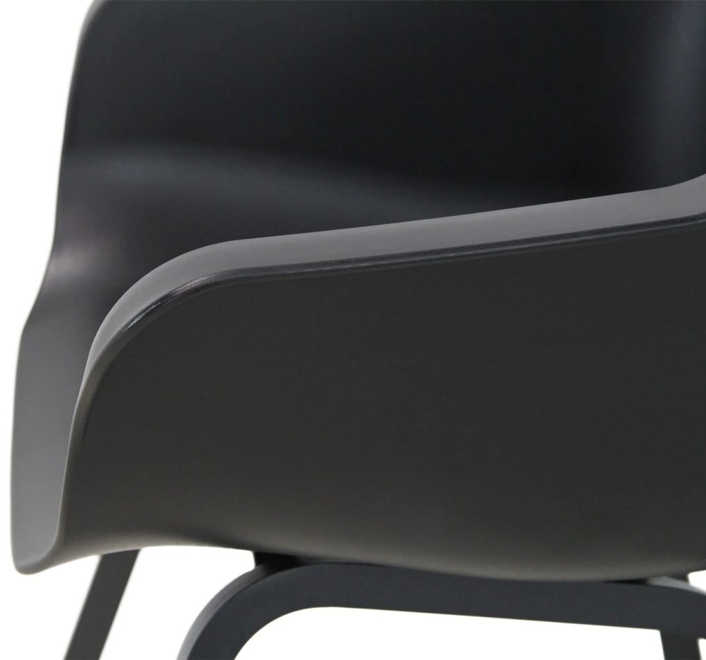Tuinstoel Kunststof Zwart Hartman Sophie Element carbon - met gratis kussen