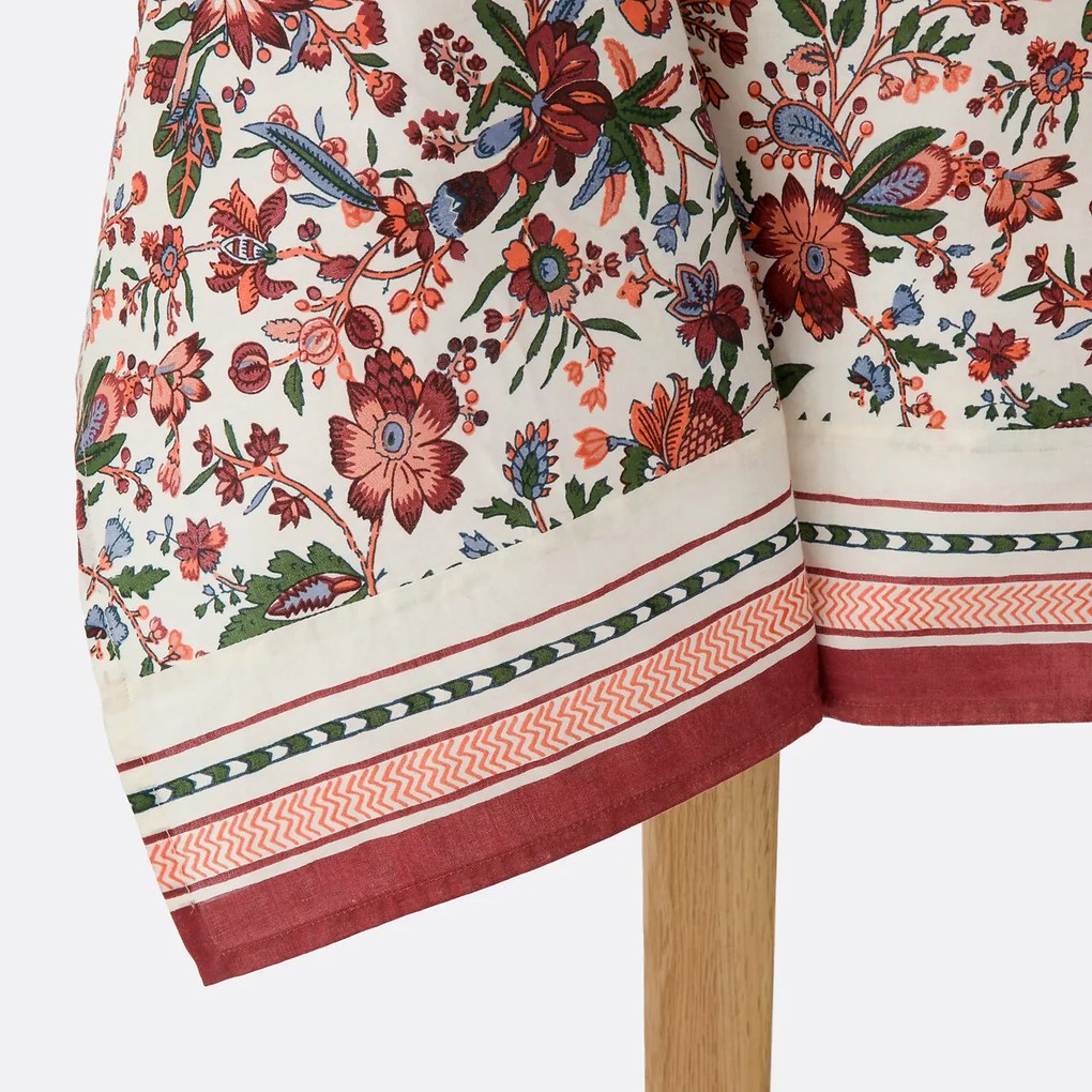 Bedrukt tafelkleed in gewassen katoen, Kali