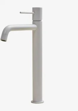 Orveta Wastafelkraan Van Messing Wit & ↑30 Cm - Sklum