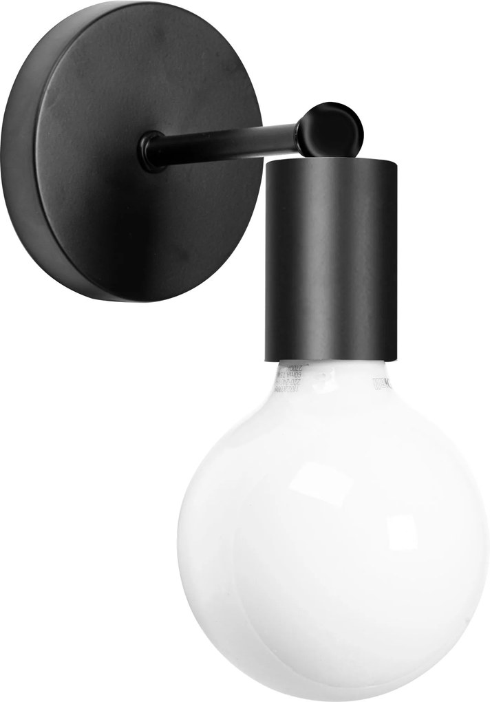 Wandlamp Metaal Zwart Mat 392205