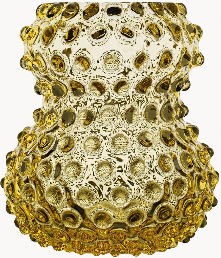 Mondgeblazen vaas Hobnail Birdie, H 13 cm