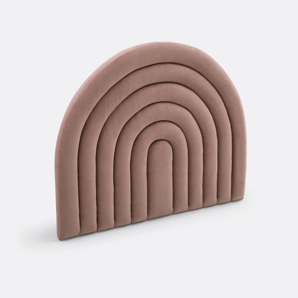 Fluwelen gestoffeerd hoofdbord in regenboogvorm, Sunni