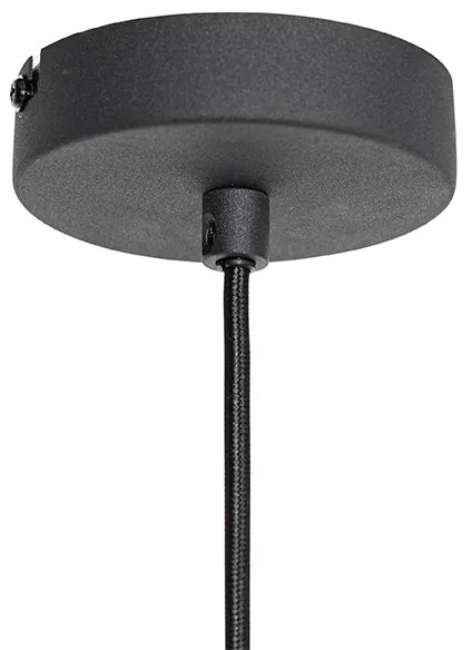 Moderne hanglamp zwart 38 cm - Saffira