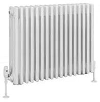 Eastbrook Rivassa 4 koloms radiator 80x60cm staal 1641W wit glans