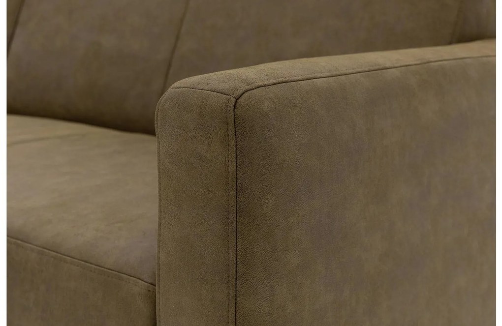 Goossens Key West groen, micro leer, 2-zits, modern design